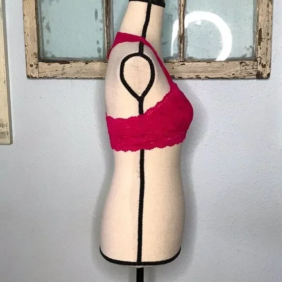 NWOT Sexy Bright Pink Lace Bralette - Picture 5 of 10